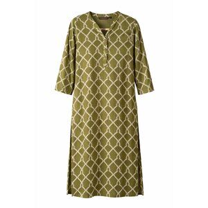 Rangmanch Olive Green Printed Kurta Dress 100% Viscose Size L